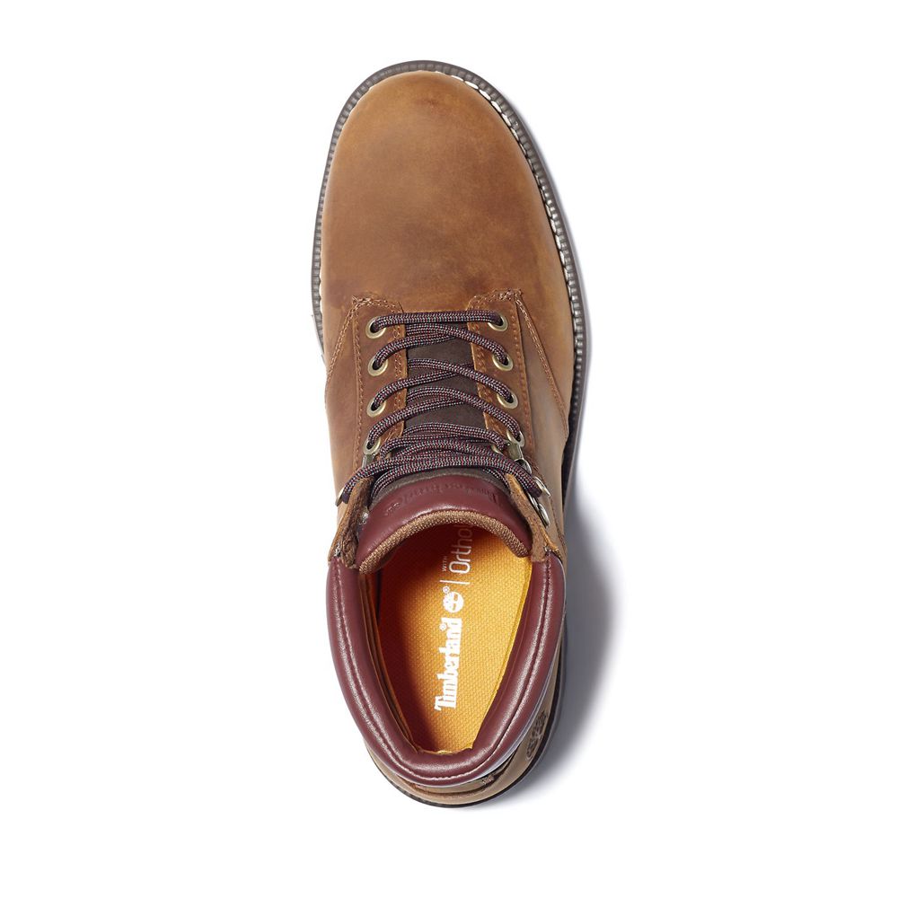 Timberland Παπούτσια Πεζοπορίας Ανδρικα Καφε - Redwood Falls Waterproof Mid - Greece 6105742-CR